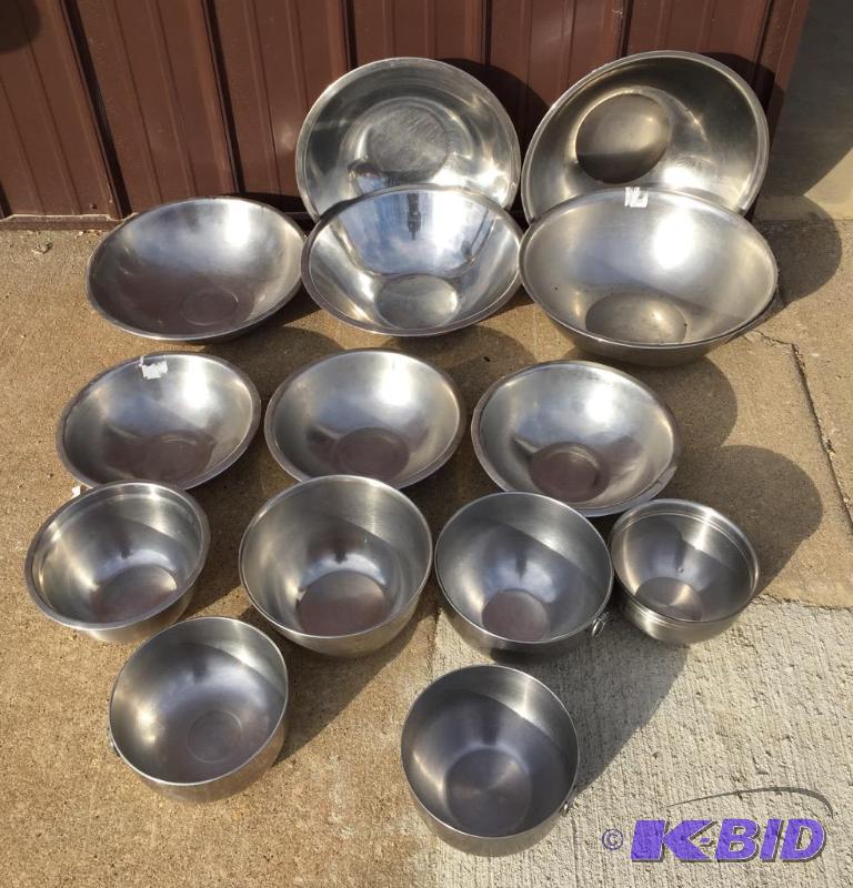 lot 56 image: Stainless Bowls