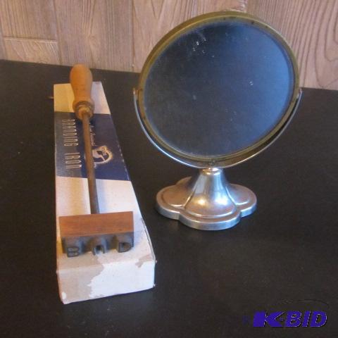 Shaving Mirror, Brand Iron