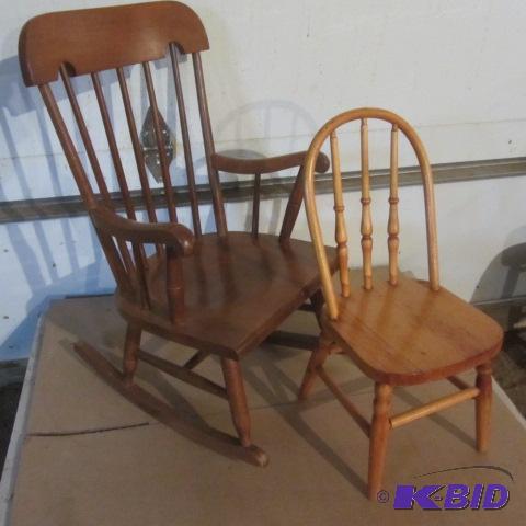 Child Maple Rocker, Bentwood