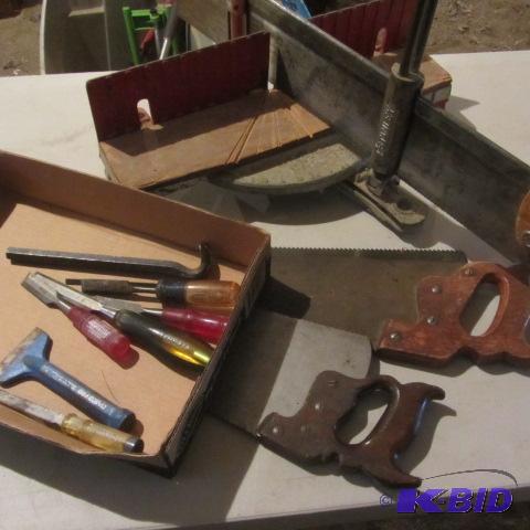 Miter Box, Saws, Chisels