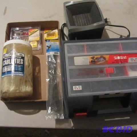 Organizer, Heater, Zip Ties