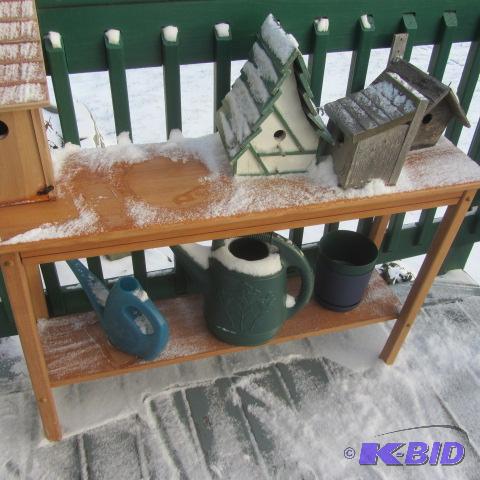 Cedar Bench, Bird Houses
