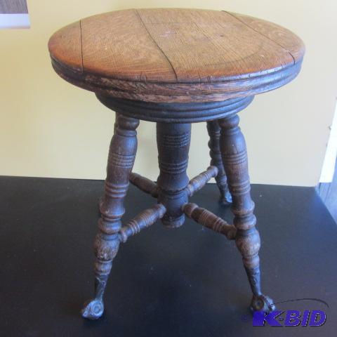 Antique Organ Stool