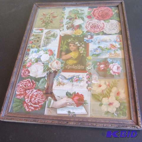 Framed Vintage Paper