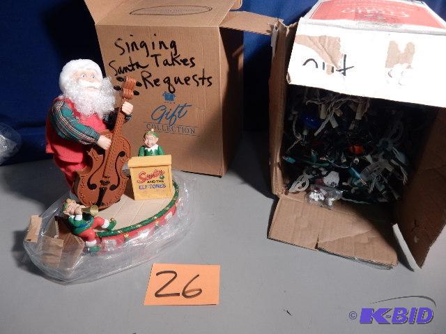 lot 26 image: Singing Santa Takes Requests.. AVON.. Gift Co...
