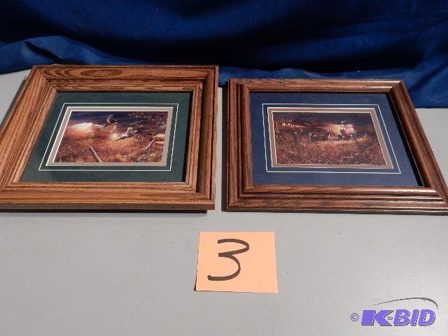 lot 3 image: 2 Jim Hansel Prints. 10 in x 12in frames.Fram...