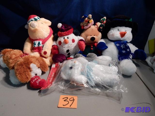lot 39 image: Misc. stuffed animals as pictured.. These are...