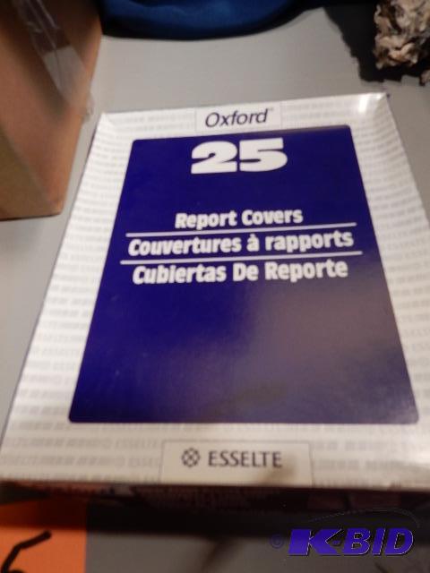 lot 65 image: 7 boxes of 25, Report covers...