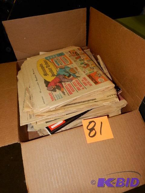 lot 81 image: Box of Newspapers from the JFK Assasination&n...