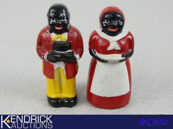 Set of Vintage Black Americana Salt and Pepper Shakers