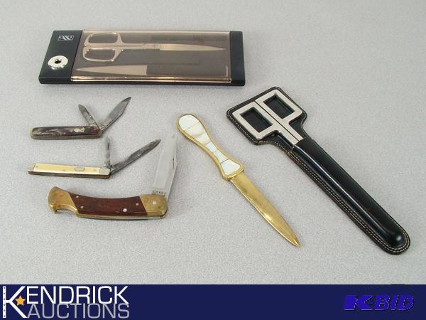 Lot Of Pocket Knives and Scissors