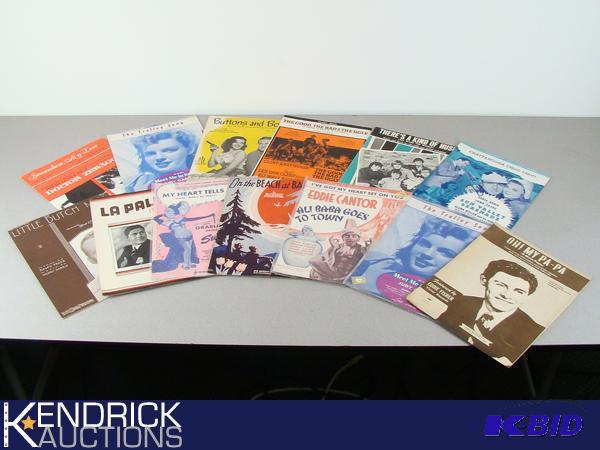Large Lot of Mint Condition Antique Sheet Music