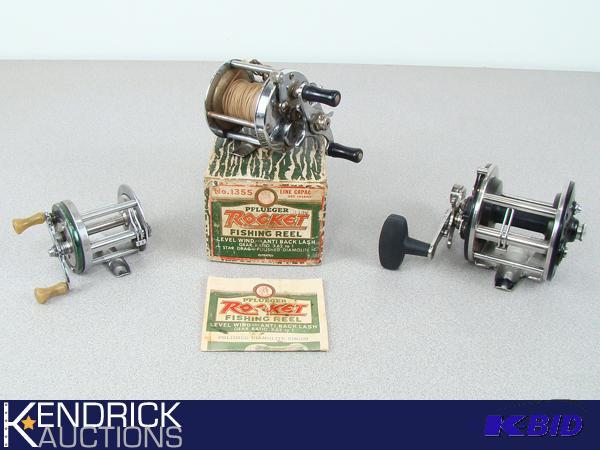 Lot of 3 Vintage Fishing Reels