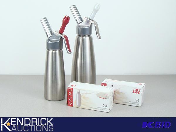 1 L, and 0.5L ISI Whip Cream Dispensers with Cream Chargers