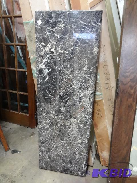 lot 124 image: Marble Counter Top with Beveled Edges. 60 X 2...