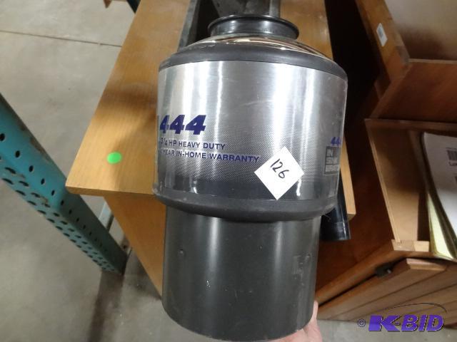 lot 126 image: In Sink Erator Garbage Disposal 120 Volt...