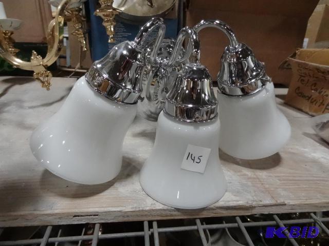 lot 145 image: 3 Bulb Vanity Light...