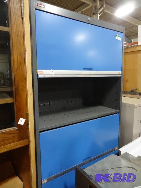 lot 162 image: 36" Metal 5 Door Cabinet. For Files or S...