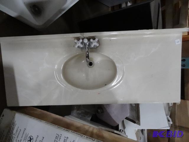 lot 167 image: Bathroom Vanity Sink 49 X 19...
