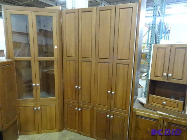 lot 17 image: 9 Piece Kitchen Cabinet Set, Includes Kitchen...