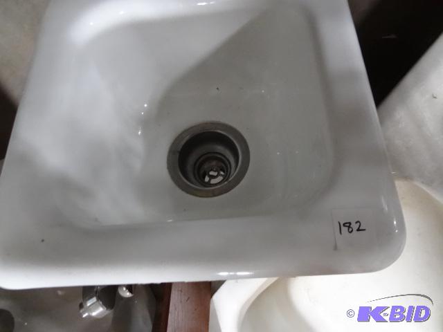 lot 182 image: Cast Iron Sink Basin. 13 X 13...