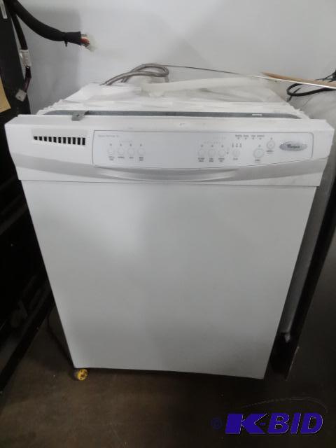 lot 4 image: Whirpool Dishwasher, Model DV1345XTVQ2. Works...