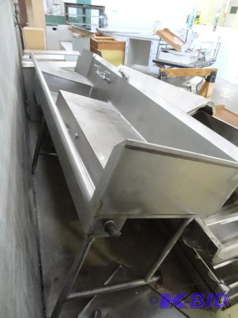 lot 47 image: Stainless Commercial Wash Down Sink. Designed...