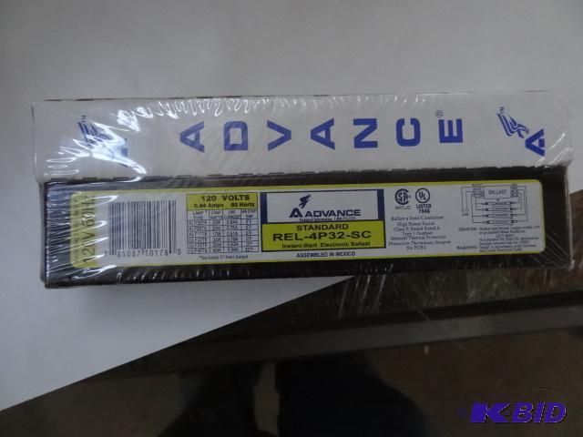 lot 49 image: Advance Ballast REL4P32SC Qty 7...
