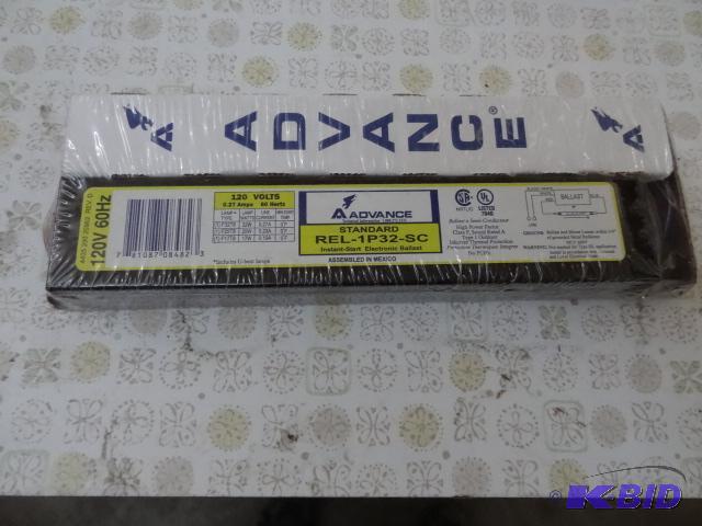 lot 50 image: Advance Ballasts REL1P32SC Qty 13...