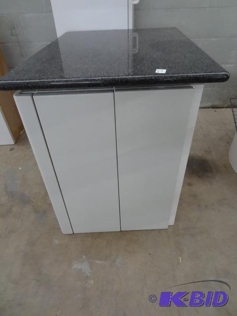 lot 59 image: Granite Top Cabinet. 26 X 26 X 32...