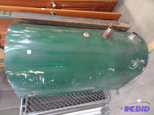 lot 72 image: Metal Fuel Barrel. Used for in Home Fuel. Bro...