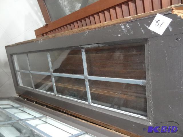 lot 81 image: Lead Glass Window 12 X 35...