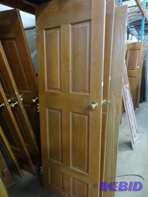 lot 91 image: 28 X 80 Solid 6 Panel Door...