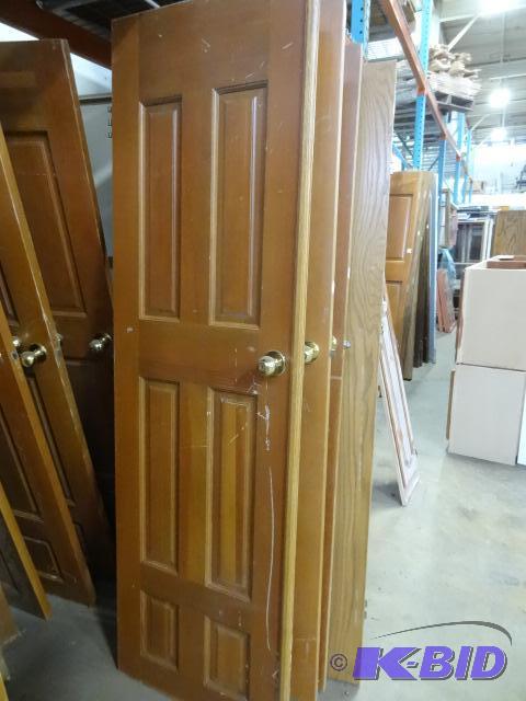 lot 92 image: 24 X 80 Solid 6 Panel Door...