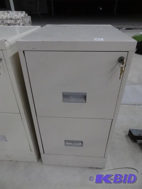 15&quot Metal 2 Drawer File Cabinet with Key...