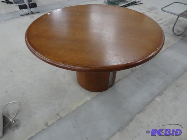 48&quot Round Wood Table...