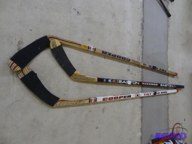 3 Hockey Sticks...