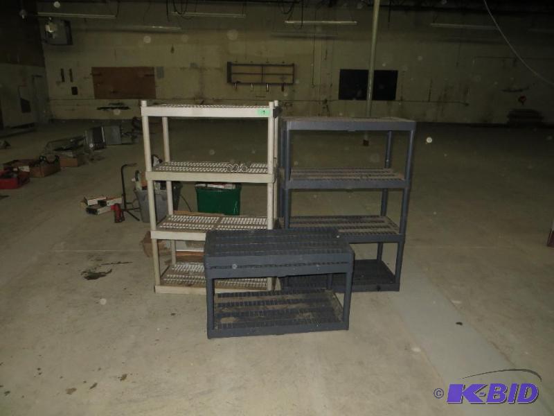 Plastic shelving...