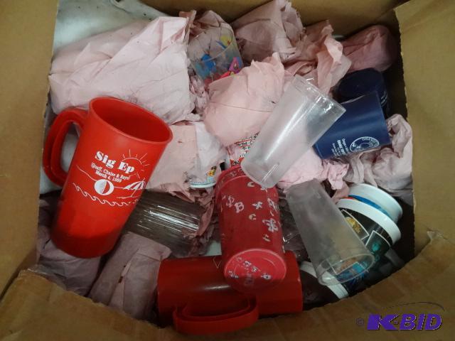 Box Full of Misc Cups and Coffee Mugs...