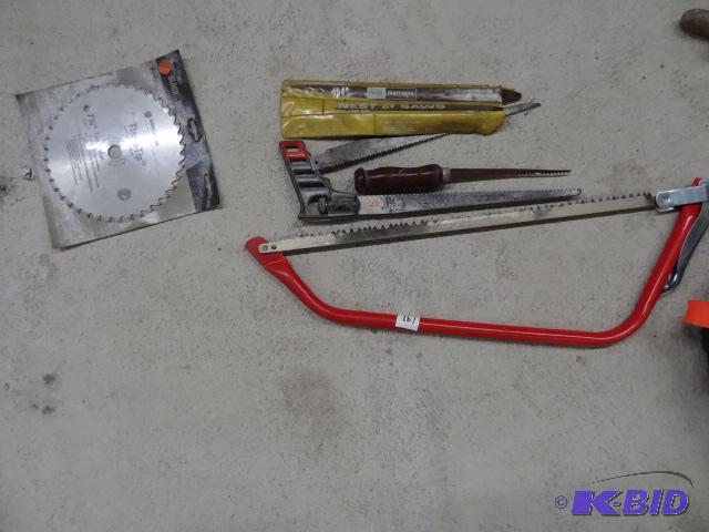 3 Misc Saws. Misc Saw blades...