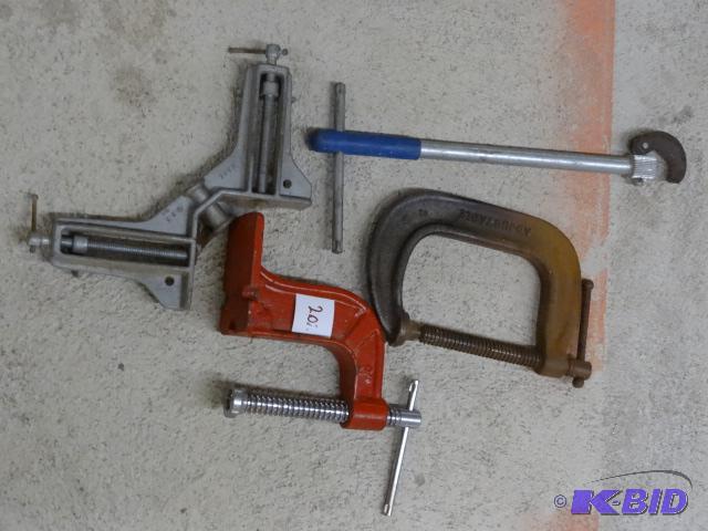 Plumbers Wrench, Misc Clamps...