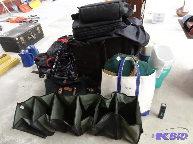 Lots of Misc Coarring Bags. Back Pack. And Lu...