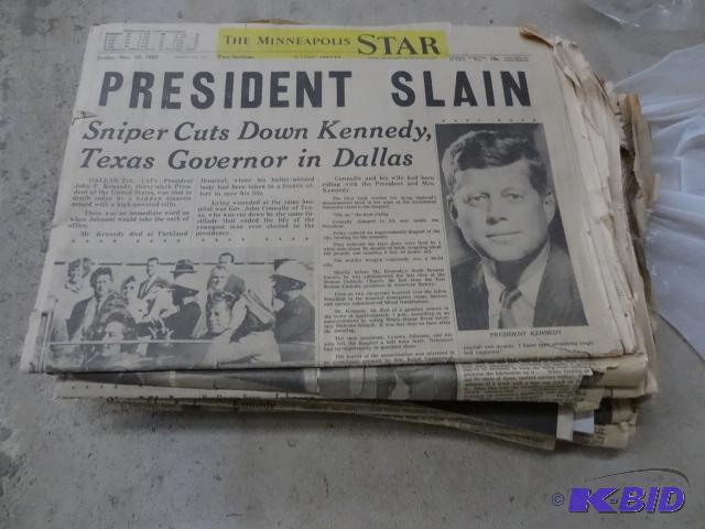 Misc Vintage Newspapers and maggazines. Kenne...