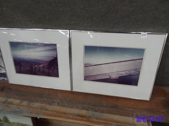 2 Vintage Photos in Frames 21 X 17...
