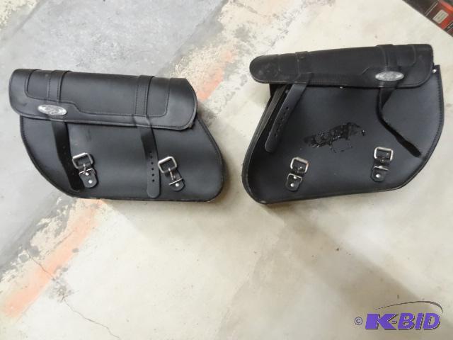 2 Motor Cycle Leather Saddle Bags...