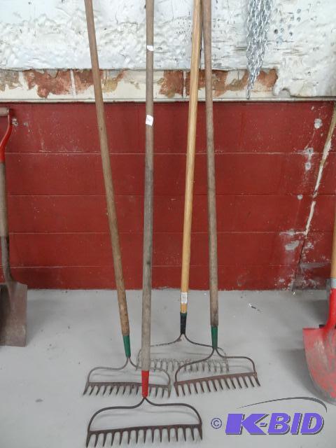 4 Garden Rakes...