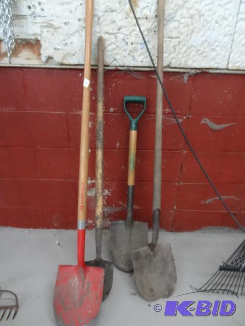 4 Spade Shovels...