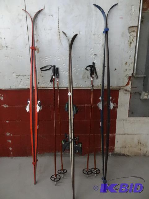 3 Sets of Skis and 2 Sets of Poles...