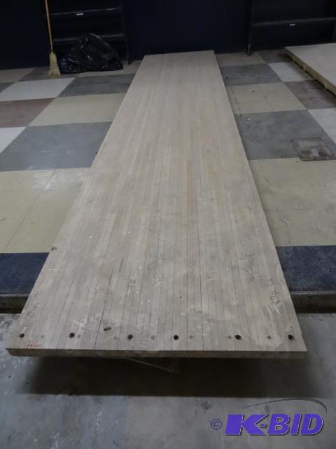 Maple Bowling Lane Section. 192 X 42 X 2. Auc...