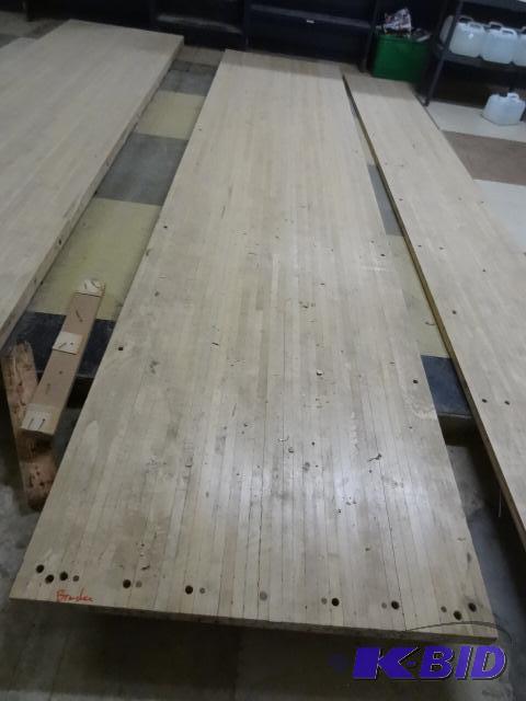 Maple Bowling Lane Section. 192 X 42 X 2. Auc...